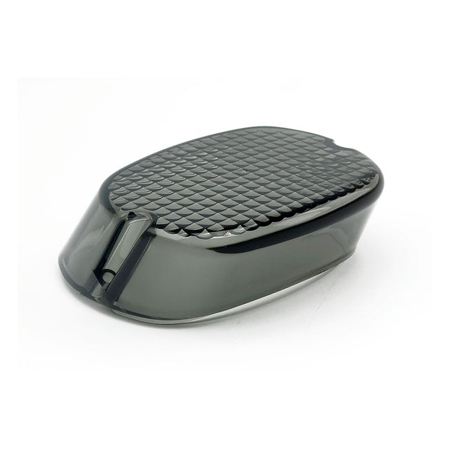 Laydown taillight lens. Light smoke — 99-E03 H-D (Excl. 1999 Softail; FXSTD) (NU)