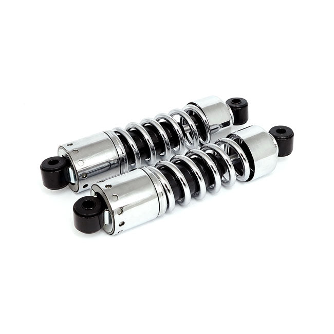 Shock absorbers 11", without cover. Chrome — 73-86 FL; FX; FXWG (NU) 1" SHORTER (11")