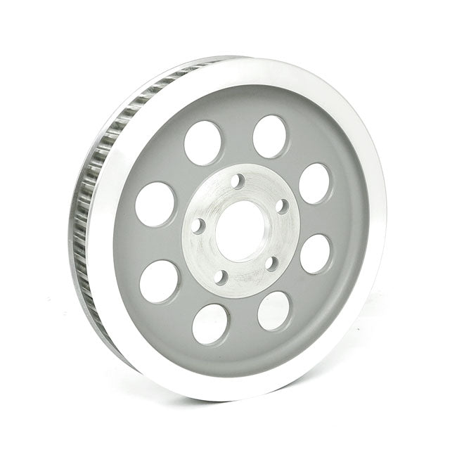 Reproduction OEM style wheel pulley 61t, 1-1/8" belt. Silver — 91-99 XL Sportster (NU)