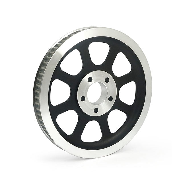 Reproduction OEM style wheel pulley 70t, 1-1/8" belt. Black — 00-06 Softail (Excl. FXSTD) (NU)
