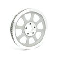 Reproduction OEM style wheel pulley 70t, 1-1/8" belt. Silver — 00-06 Softail (Excl. FXSTD) (NU)