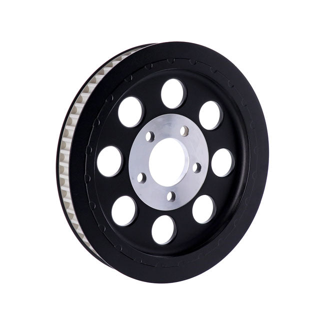 Reproduction OEM style wheel pulley 61t, 1-1/8" belt. Black — 00-03 XL Sportster (NU)