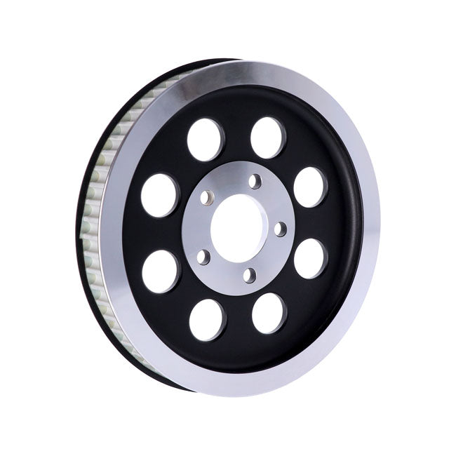 Reproduction OEM style wheel pulley 61t, 1-1/8" belt. Black — 00-03 XL Sportster (NU)