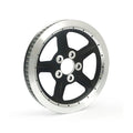 Reproduction OEM style wheel pulley 68t, 1-1/8" belt. Black