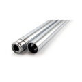 Fork tubes 41mm, 26-3/8". show chrome