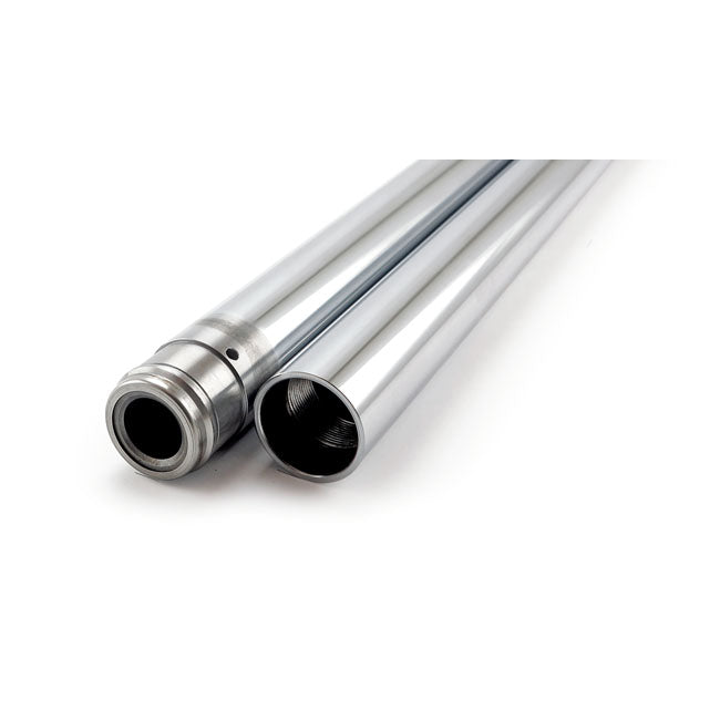 Fork tubes 41mm, 34-1/4". show chrome