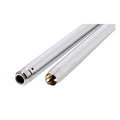 Fork tubes 35mm, 27-1/4". show chrome — +4" overstock: 83-86 XL Sportster; 84-85 FX; 84-86 FXR (NU). +2" overstock: 83-86 FXRD; FXRT; 84-85 FXSB; 85-86 FXRS (NU)