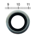 James, drain plug seal washer. Bonded steel