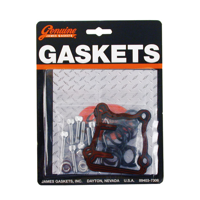 James, tappet block & pushrod cover gasket kit. RCM — 99-17 Twin Cam (NU)