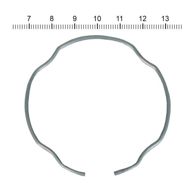 James, retaining ring for fork seal — 18-26 Softail; 06-17 Dyna (excl. 2017 FXDLX; 12-16 FLD); 08-11 FXCW/C; 13-17 FXSB; 14-26 FLT/Touring; 14-26 Trikes; 16-22 XL1200X; 16-20 XL1200XS; 02-11 V-Rod. (Excl. all models with inverted forks)