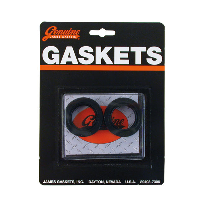 James, swingarm/wheel seal set. Rubber OD — Laced wheels RR: 73-83 FL; FX; FXR; 79-83 XL Sportster (NU). Laced wheels FR: 80-83 FL; FXWG (NU). Cast wheels FR&RR: 80-84 FL; 82-84 FLT/Touring (NU). Swingarm: 58-72 FL; FX (NU)