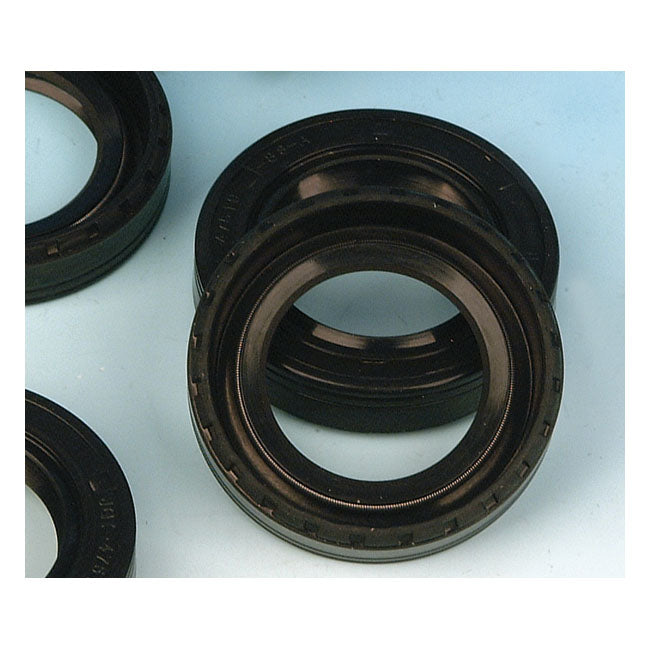 James, swingarm/wheel seal set. Rubber OD — Wheel FR&RR: 84-99 Big Twin; XL Sportster (NU). Swingarm: 58-86 4-speed Big Twin (NU)