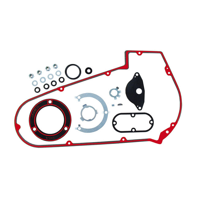 James, primary cover gasket & seal kit. Inner/outer — 65-69 Big Twin (NU)