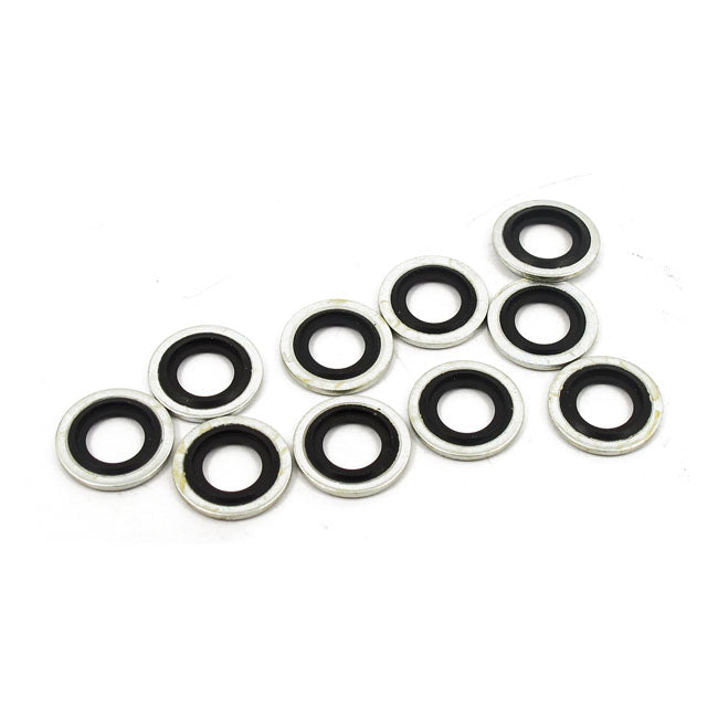 James, seal washer fork drain screw — 75-99 XL Sportster; 76-86 FX (excl. FXWG); 82-94 FXR; 91-99 FXD (excl. FXDWG) (NU)