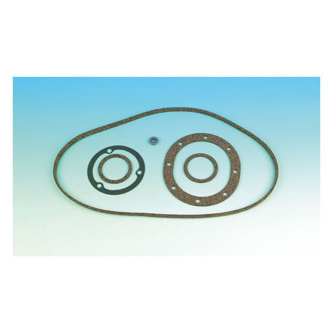 James, primary cover gasket & seal kit. Inner/outer — 36-64 OHV Big Twin & Flathead Big Twin (NU)