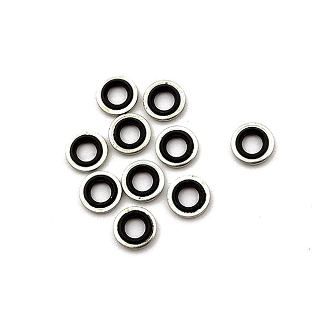 James, seal washer fork drain screw — 75-13 XL Sportster; 76-86 FX (excl. FXWG); 82-94 FXR; 91-05 FXD (excl. FXDWG) (NU)