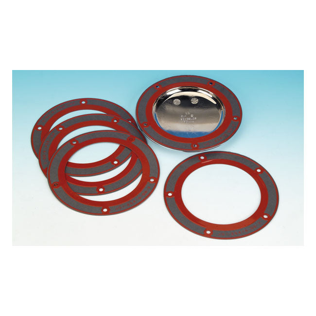 James, gasket derby cover. .031" paper — 06-17 (NU) Dyna; 07-18 (NU) Softail (excl. 2018 FLSB Sport Glide); 07-25 FLT/Touring; 09-25 Trikes