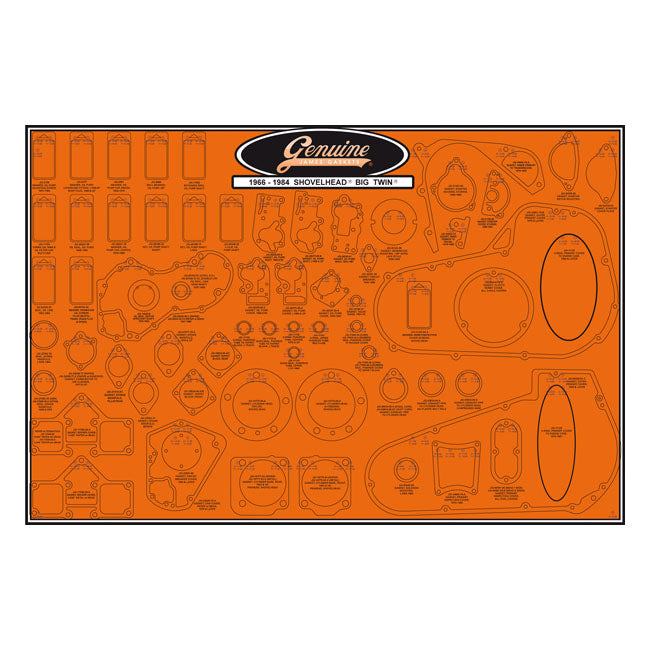James, gasket & seal board. Shovelhead