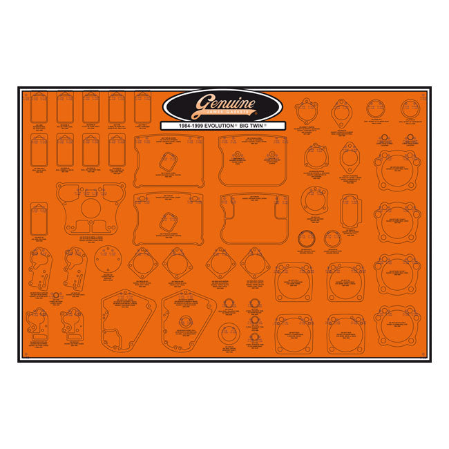 James, gasket & seal board. Evolution Big Twin