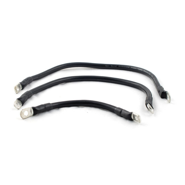 All Balls, battery cable kit. Black. 11", 16"