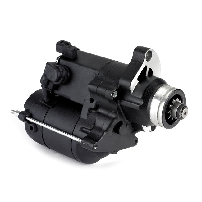 All Balls, high torque starter motor 1.4KW. Black — 07-17 Softail; 06-17 Dyna; 07-16 FLT/Touring (NU)