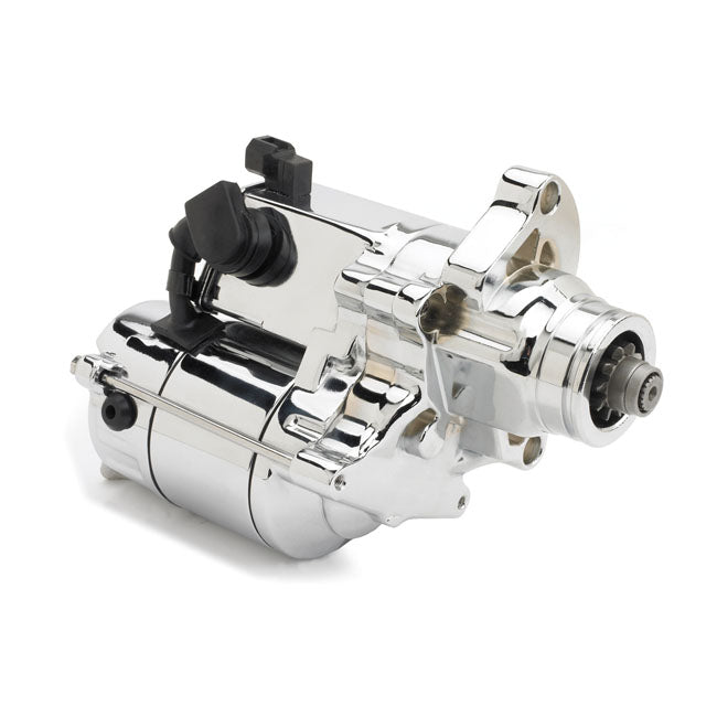 All Balls, high torque starter motor 1.4KW. Chrome — 07-17 Softail; 06-17 Dyna; 07-16 FLT/Touring (NU)