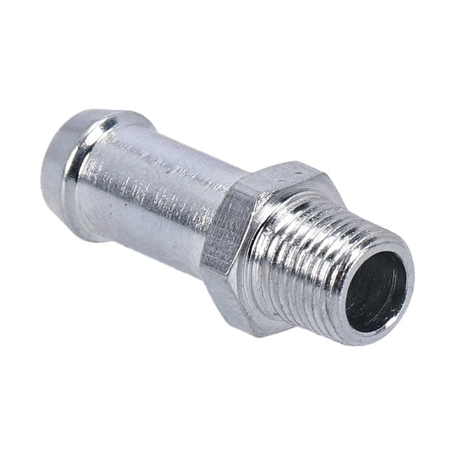 S&S, oil line fitting, straight. Zinc