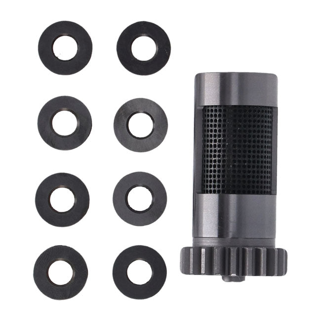 S&S, steel breather valve & spacer set. STD. — L77-99 Big Twin (NU) (Excl. TC)