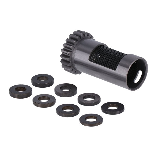 S&S, steel breather valve & spacer set. STD. — L77-99 Big Twin (NU) (Excl. TC)