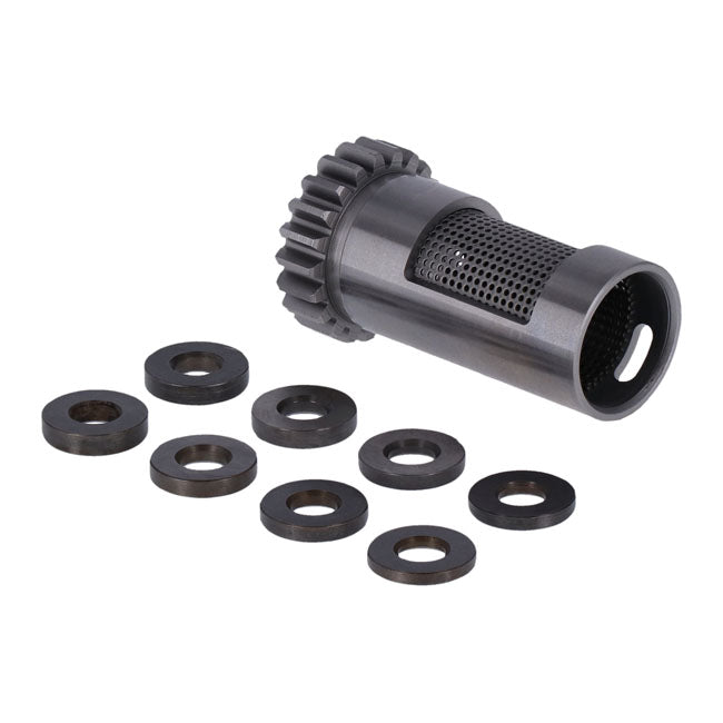 S&S, steel breather valve & spacer set. +.030" OD — L77-99 Big Twin (Excl. TC)