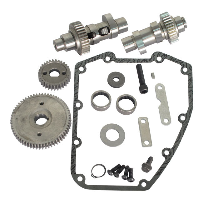 S&S, Easy Start gear drive 585 camshaft kit (IOG) — 07-17 Softail; 06-17 Dyna; 07-16 FLT/Touring (NU)