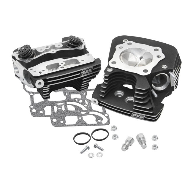 S&S, SuperStock cylinder head kit. Black — 99-05 Twin Cam (NU)