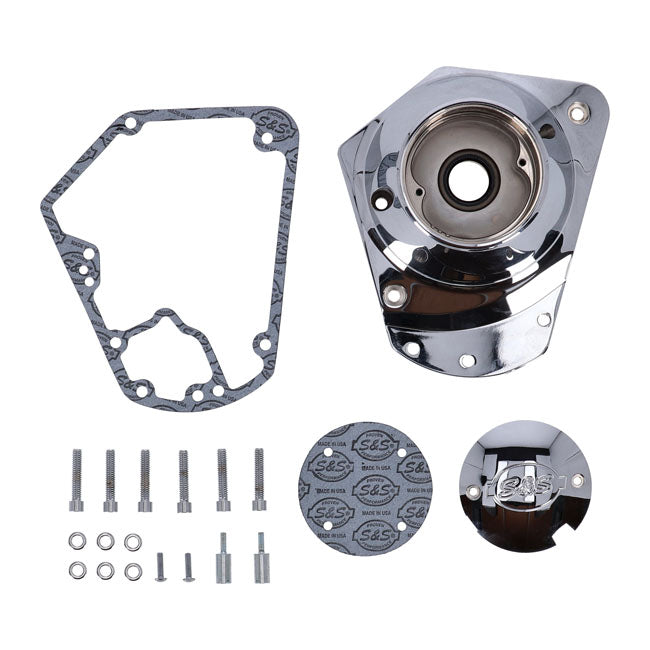 S&S, billet cam cover. Chrome