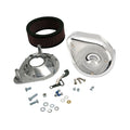 S&S, teardrop air cleaner assembly. Chrome — 66-84 Big Twin (NU) with S&S E/G carburetor & 5 gallon tank