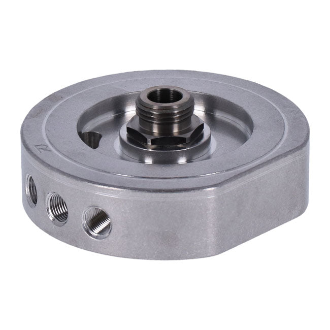 S&S, XL Sportster billet oil filter mount kit. 1/4" bolts