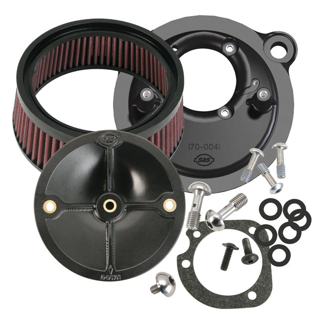 S&S Stealth, air cleaner kit without cover — 91-06 XL Sportster with CV carburetor (NU)