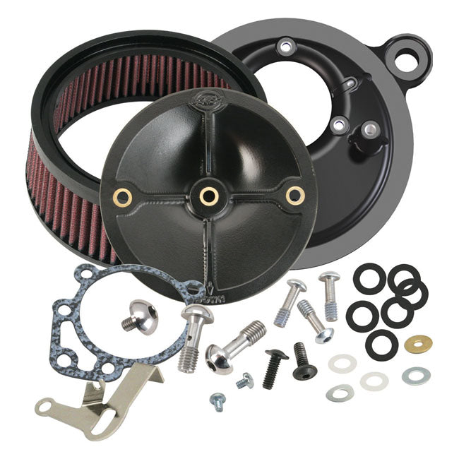 S&S Stealth, air cleaner kit without cover — 93-99 Evo Big Twin with S&S Super E/G carburetor (NU)