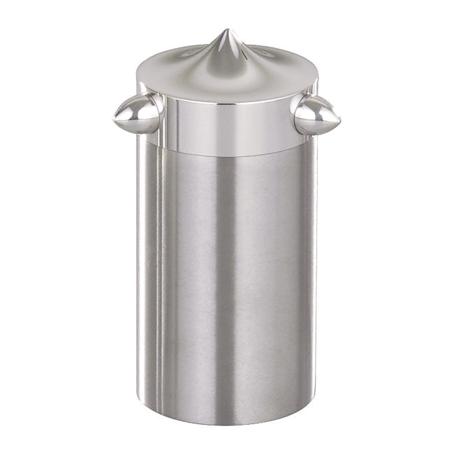 Kustom-Tech, weld-in gas cap. Aluminum Acorn