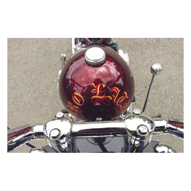 Kustom-Tech, weld-in gas cap. Aluminum Smooth