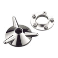 Kustom Tech, spinner wheel hub cover. Aluminum — Up to 1999 H-D with stock and aftermarket laced and cast wheels