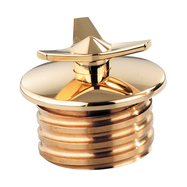 Kustom Tech, Spinner gas cap. Vented. Brass