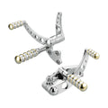 K-Tech, Vintage Style forward controls. Polished & brass