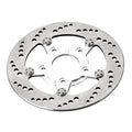 K-Tech front left brake rotor 8.5" stainless,polished center — Upto 1999 models