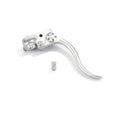 K-Tech, DeLuxe mechanical brake lever assembly. Satin