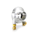 K-Tech DeLuxe external throttle housing. Satin aluminum — 1" / 25.4mm handlebars