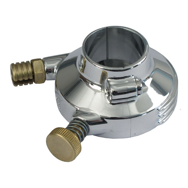 K-Tech DeLuxe external throttle housing. Polished aluminum — For 7/8" (22mm) handlebars