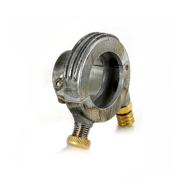 K-Tech DeLuxe external throttle housing. Raw aluminum — For 7/8" (22mm) handlebars