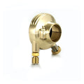 K-Tech DeLuxe external throttle housing. Satin brass — 1" / 25.4mm handlebars