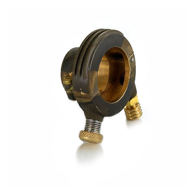 K-Tech DeLuxe external throttle housing. Raw brass — For 7/8" (22mm) handlebars