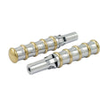 K-Tech, Vintage folding foot pegs. Polished & Brass